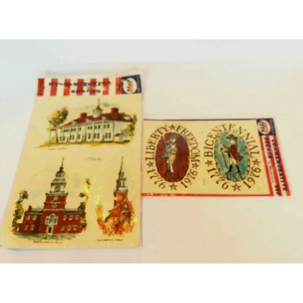 Meyercord Bicentennial Commemorative Decal 2 Packs Liberty Freedom 1776 1976 NEW